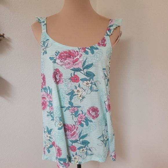 NWT Torrid Floral Top with Ruffle Sleeve - Picture 2 of 5